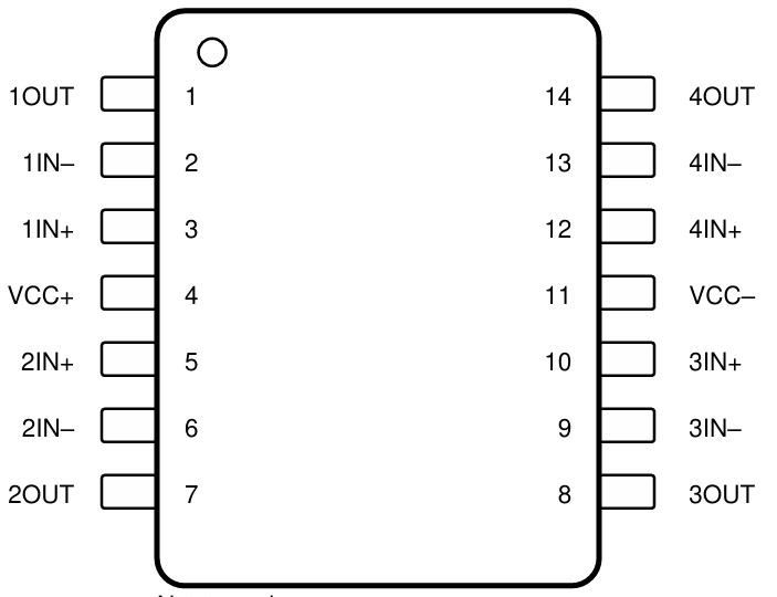 TL074 Pinout